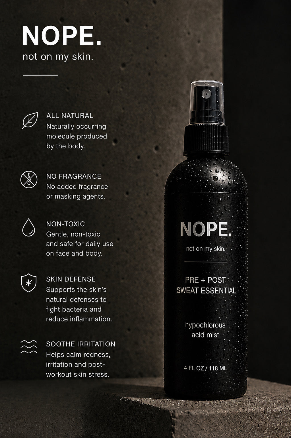 NOPE. Pre + Post Sweat Essential